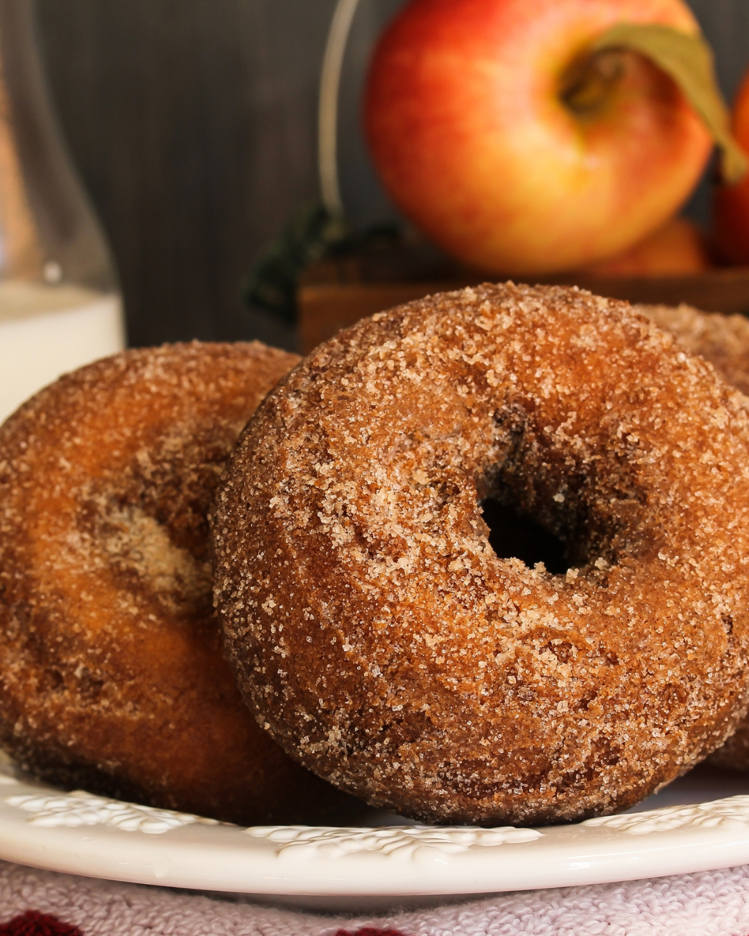 Cozy, Homemade Apple-Sweet Potato Donuts