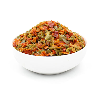 Adding Festive Flavor with Red and Green Bell Peppers