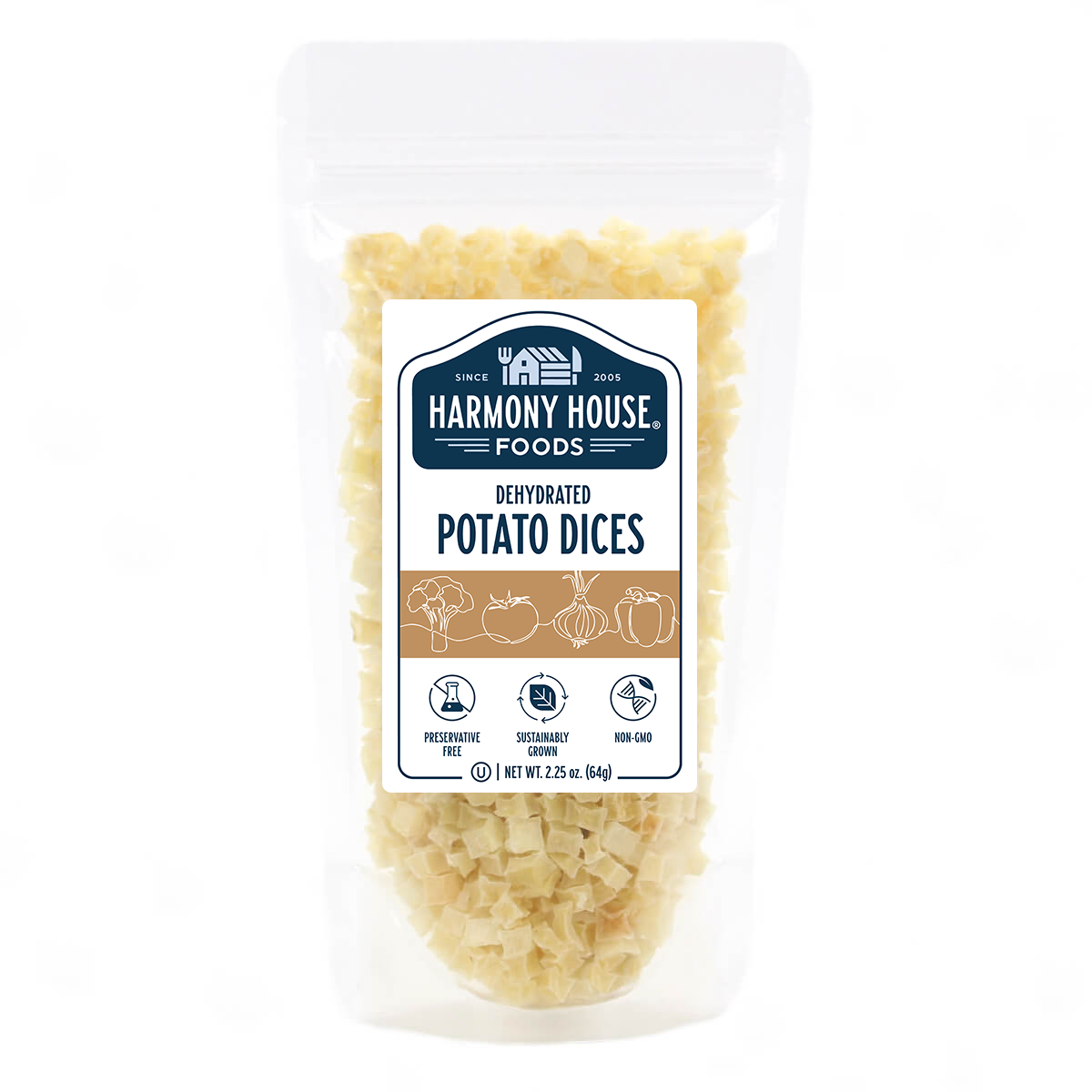 Dried Potatoes, Diced