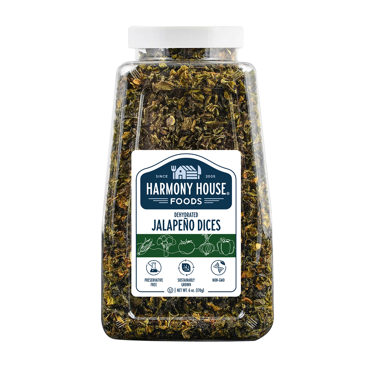 Dried Jalapeño Dices