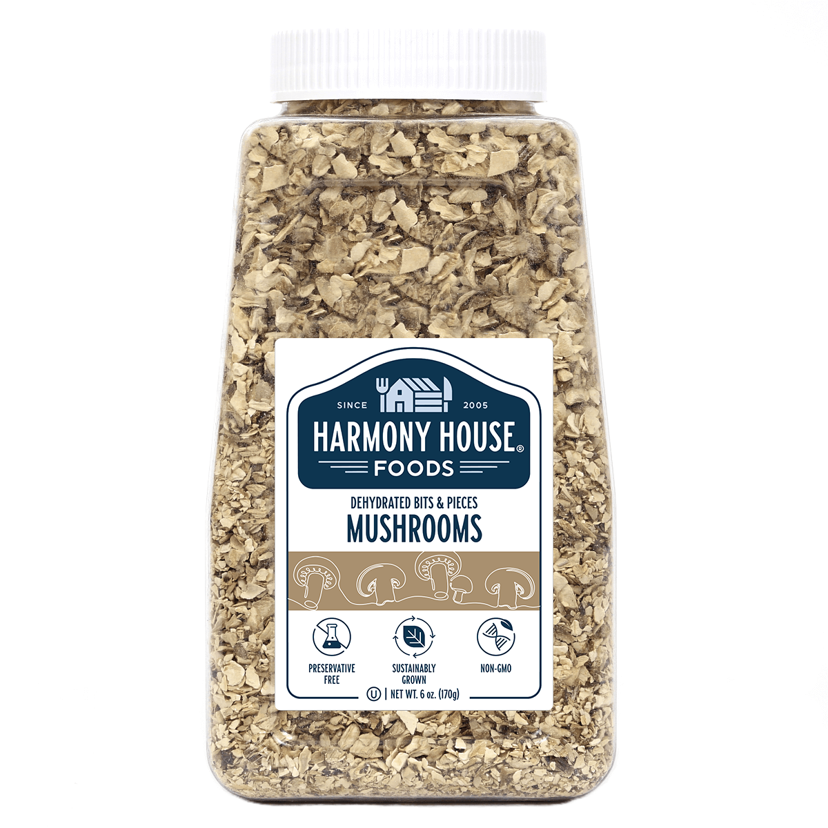 Dried Mushrooms, Bits & Pieces