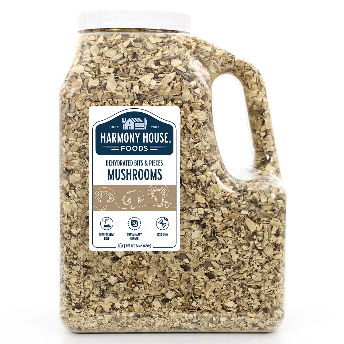 Dried Mushrooms, Bits & Pieces