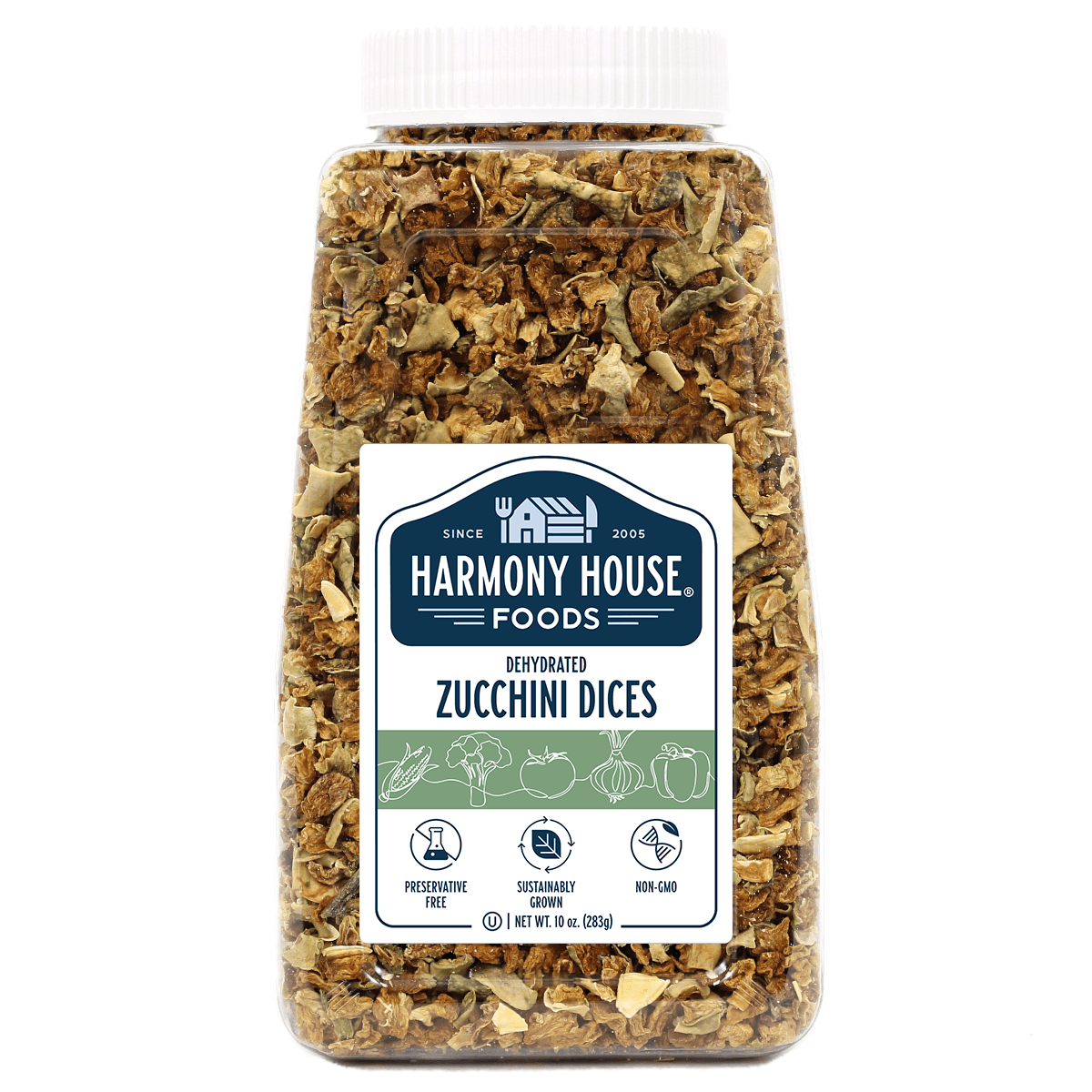 Dried Zucchini Dices