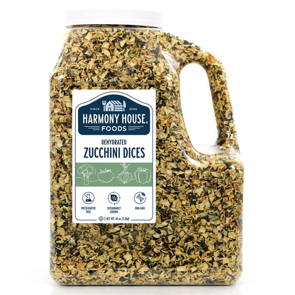 Dried Zucchini, Diced