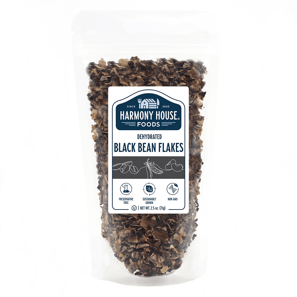 Black Bean Flakes