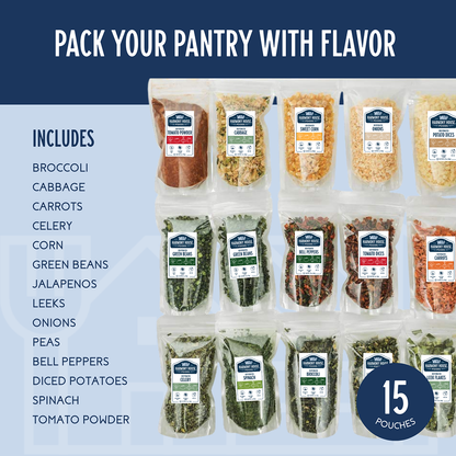 Vegetable Sampler (15 ZIP Pouches)