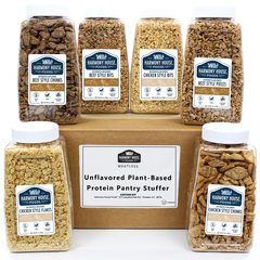 Unflavored Plant-Based Protein Pantry Stuffer (6 Varieties, Quart Size)