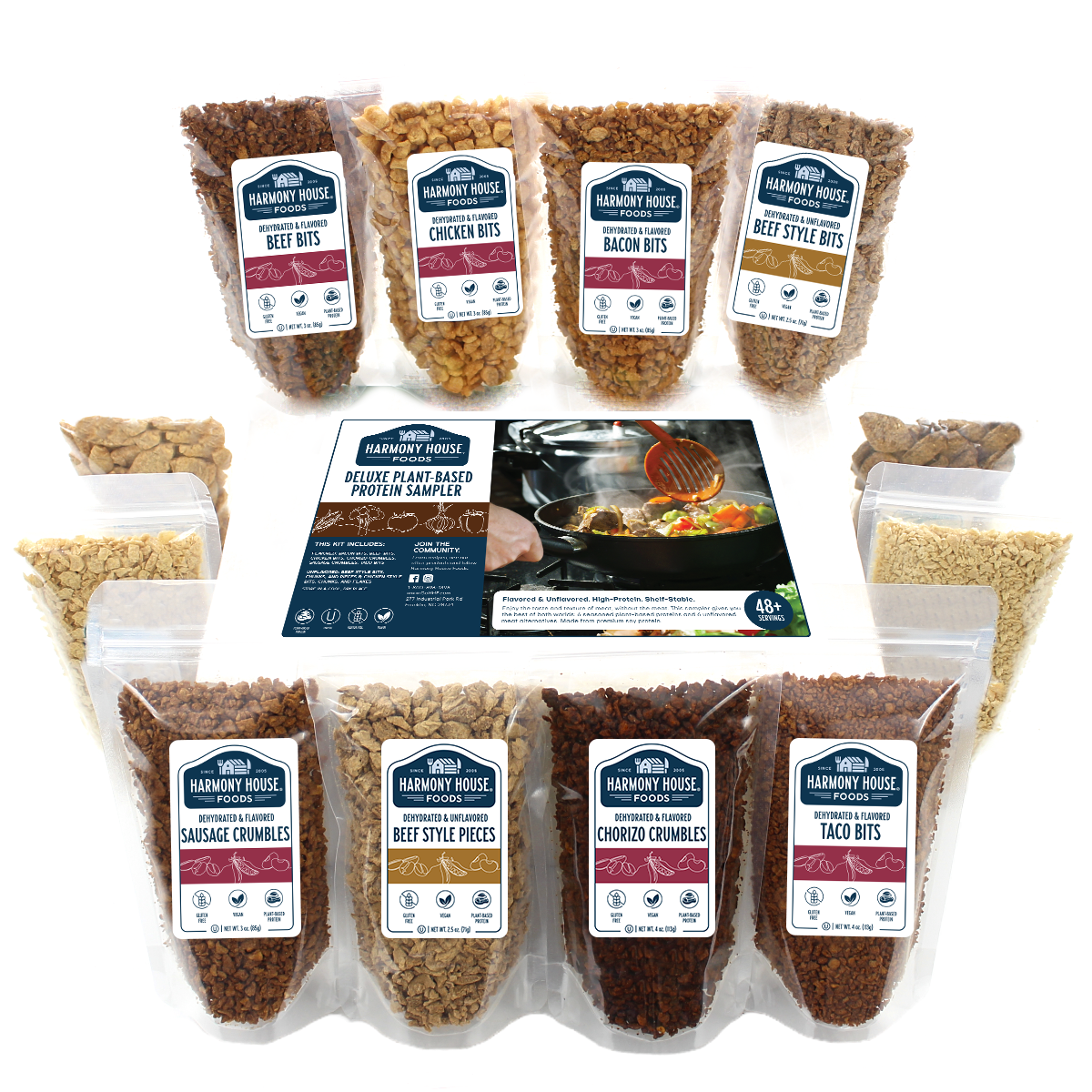 Deluxe Plant-Based Protein Sampler (12 ZIP Pouches)