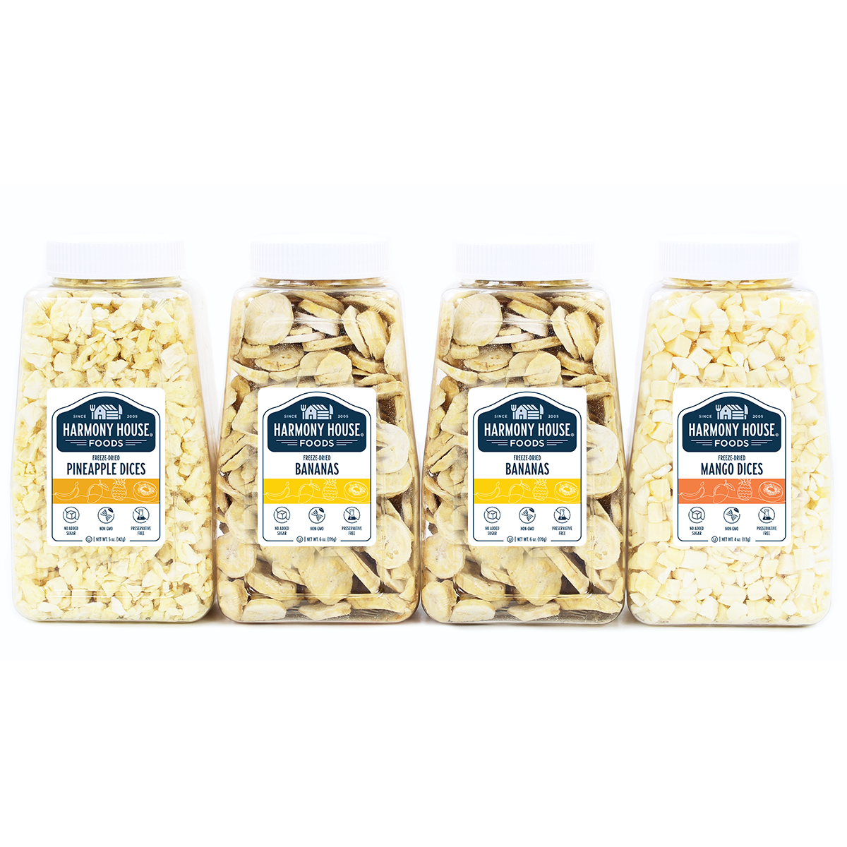 Tropical Fruit Medley (4 Jars, Quart Size)