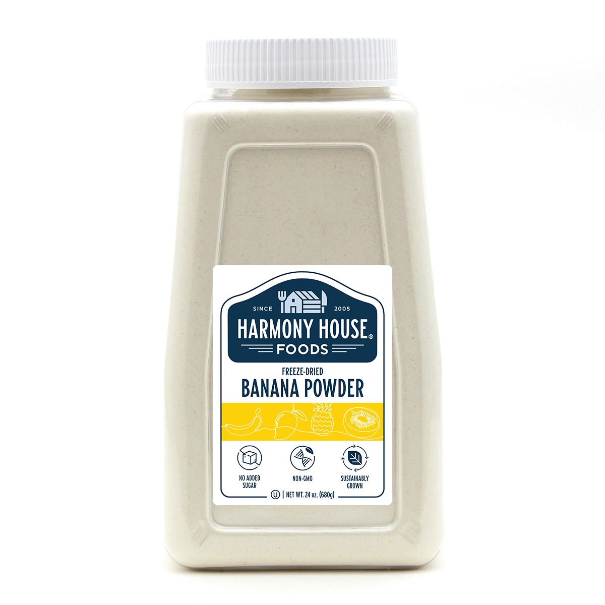 Freeze-Dried Banana Powder (4 Cups / 64 Tbs)