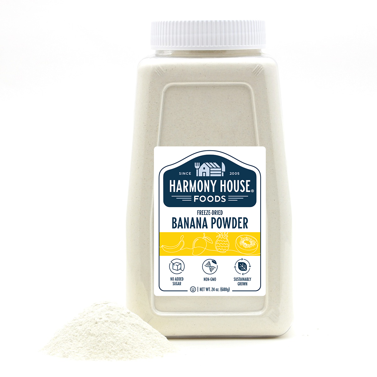 Freeze-Dried Banana Powder (4 Cups / 64 Tbs)