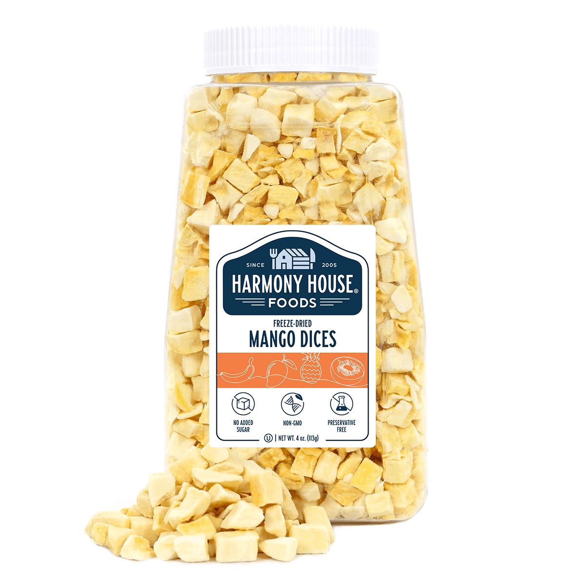 Freeze Dried Mangoes (4 oz)