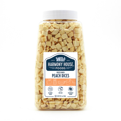 Freeze Dried Peach Dices