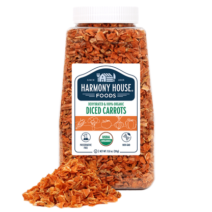 100% Organic Diced Carrots