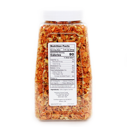 100% Organic Diced Carrots