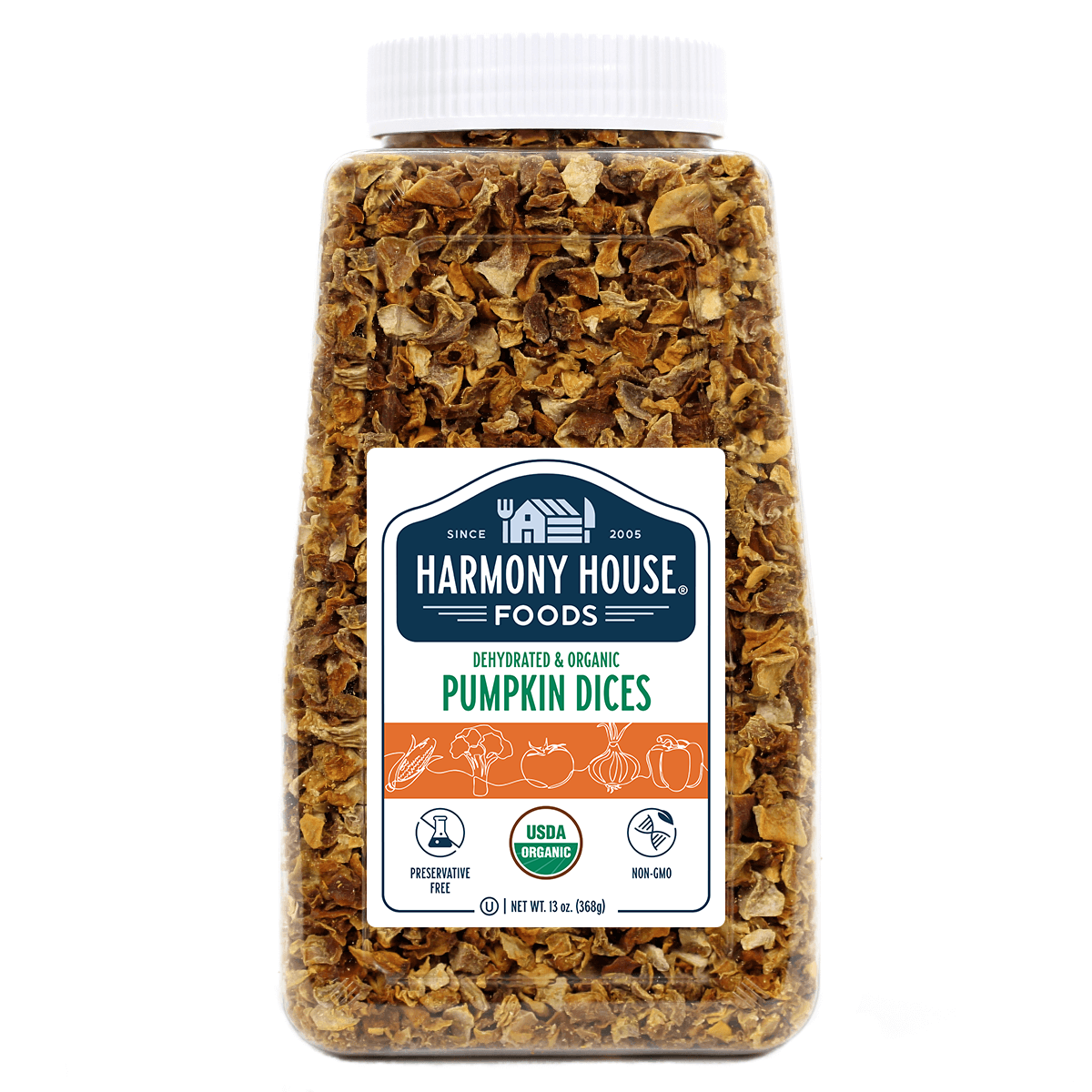 Organic Dried Pumpkin Dices