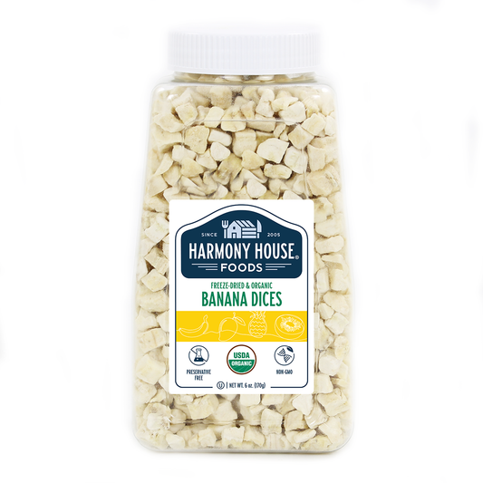 Organic Freeze-Dried Banana Dices