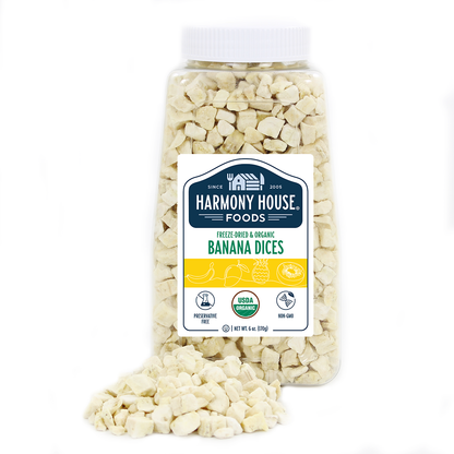 Organic Freeze-Dried Banana Dices