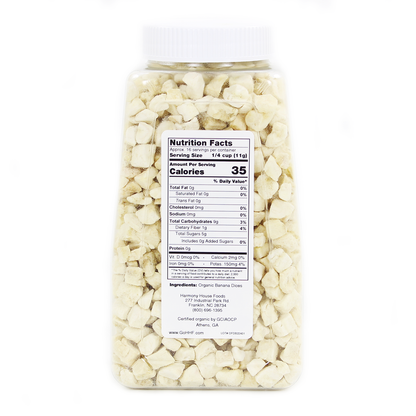 Organic Freeze-Dried Banana Dices