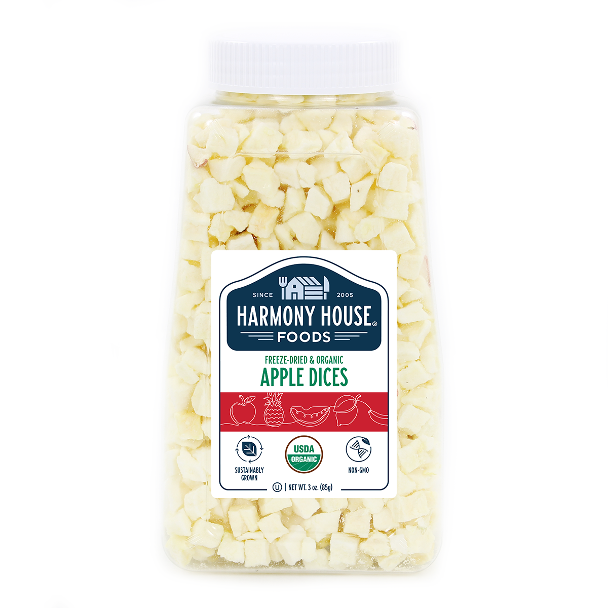 Organic Freeze-Dried Apple Dices