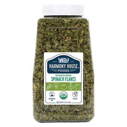 Organic Dried Spinach Flakes