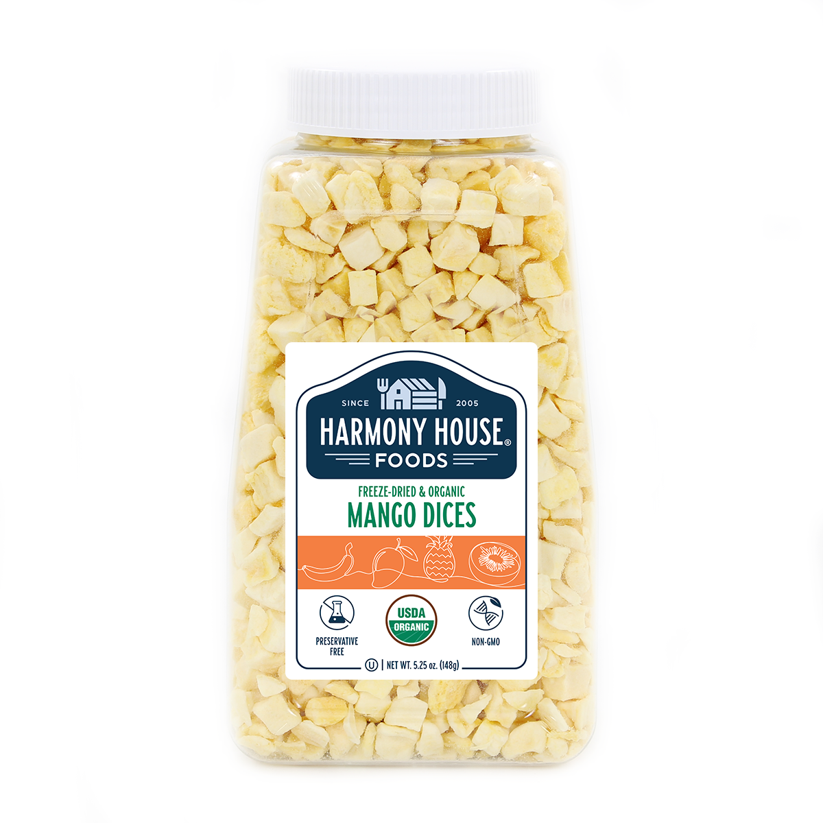 Organic Freeze-Dried Mangoes (6.25 oz)