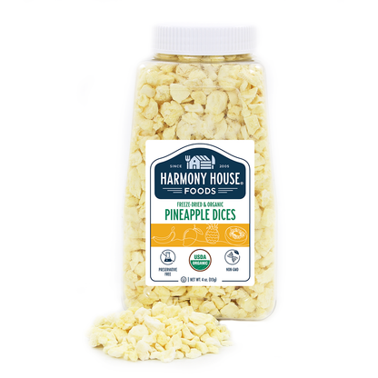 Organic Freeze-Dried Pineapple Dices