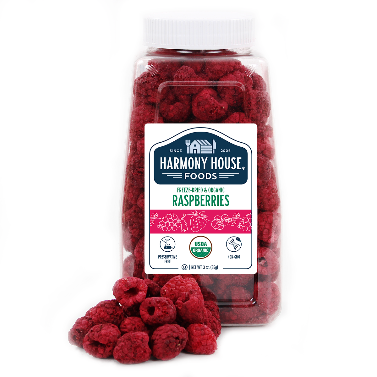 Organic Freeze-Dried Raspberries