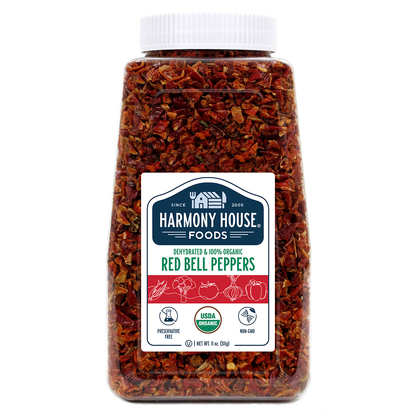 Dried Red Bell Peppers, OG