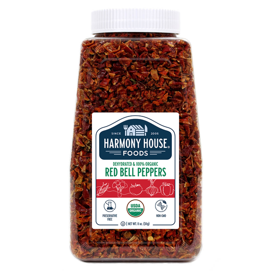 Dried Red Bell Peppers, OG