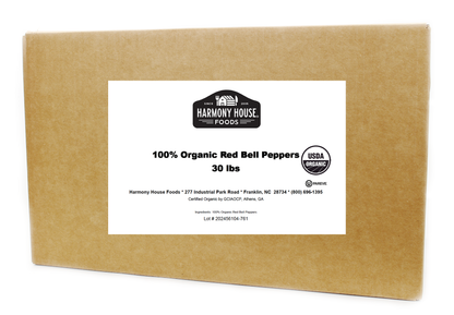 100% Organic Red Bell Peppers