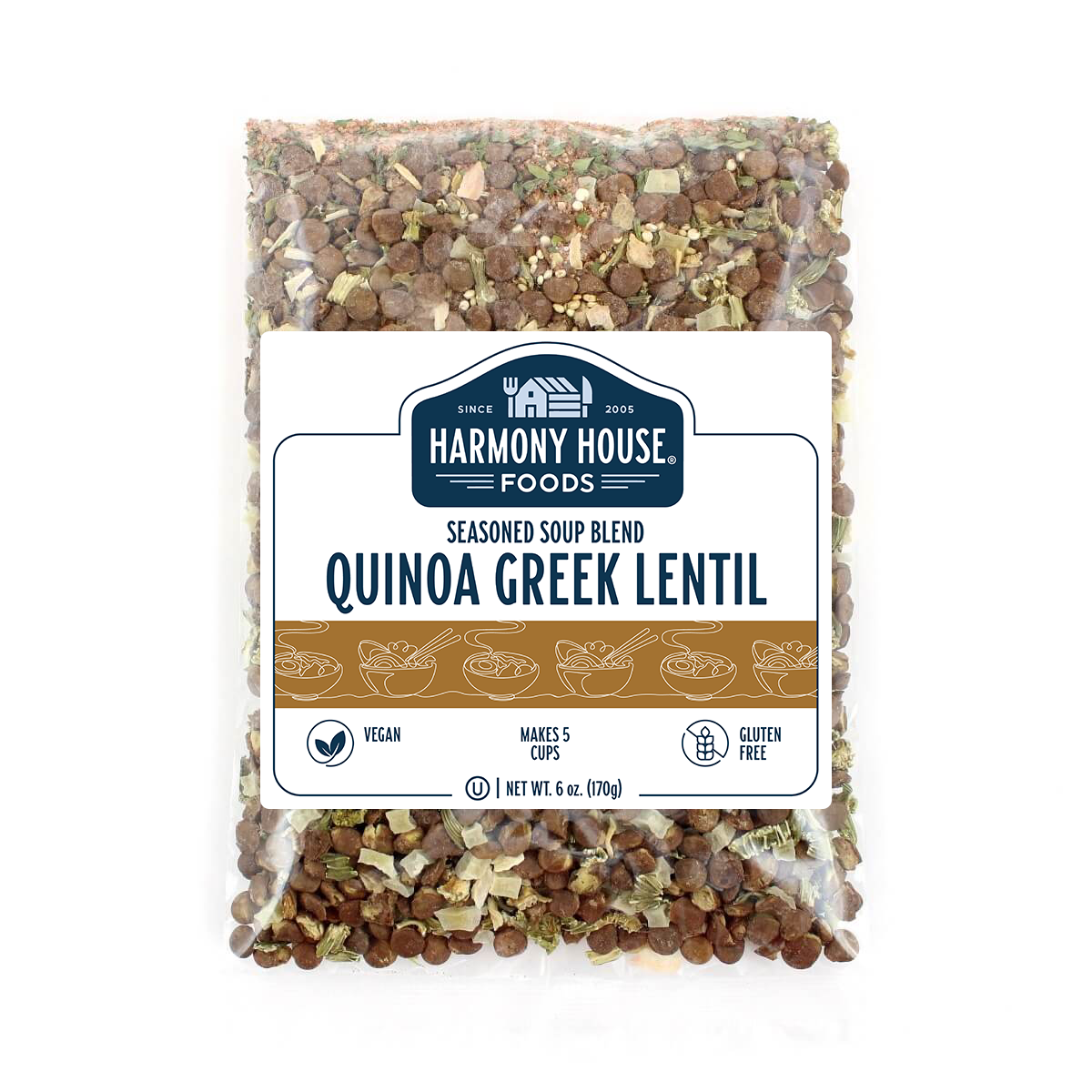 Greek Lentil Soup with Quinoa