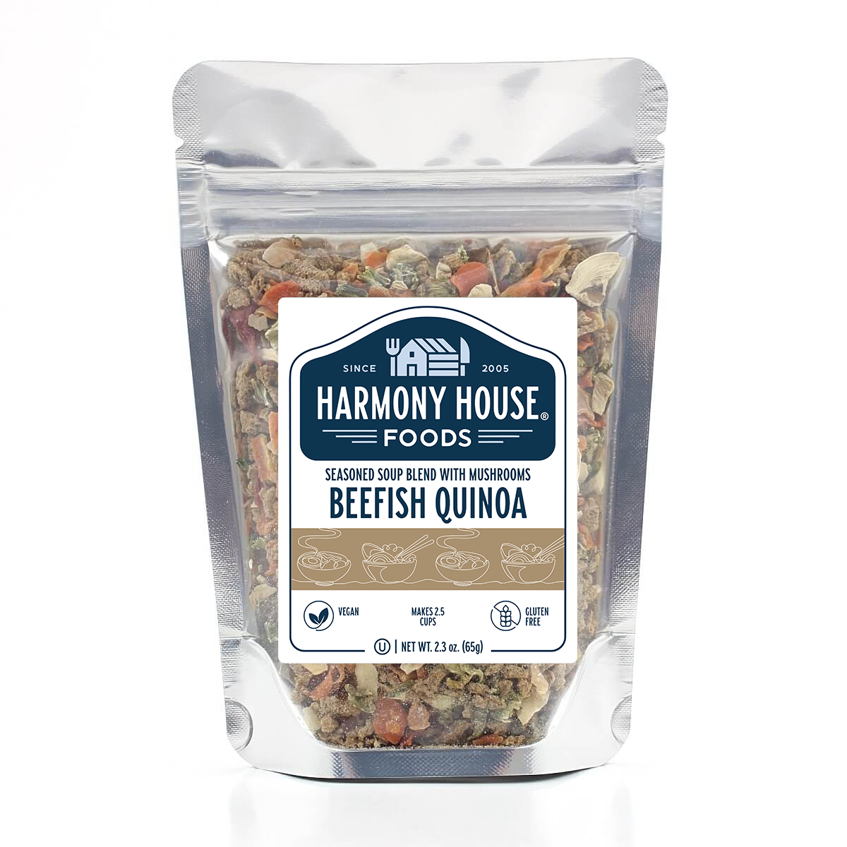 Beefish Quinoa with Mushrooms