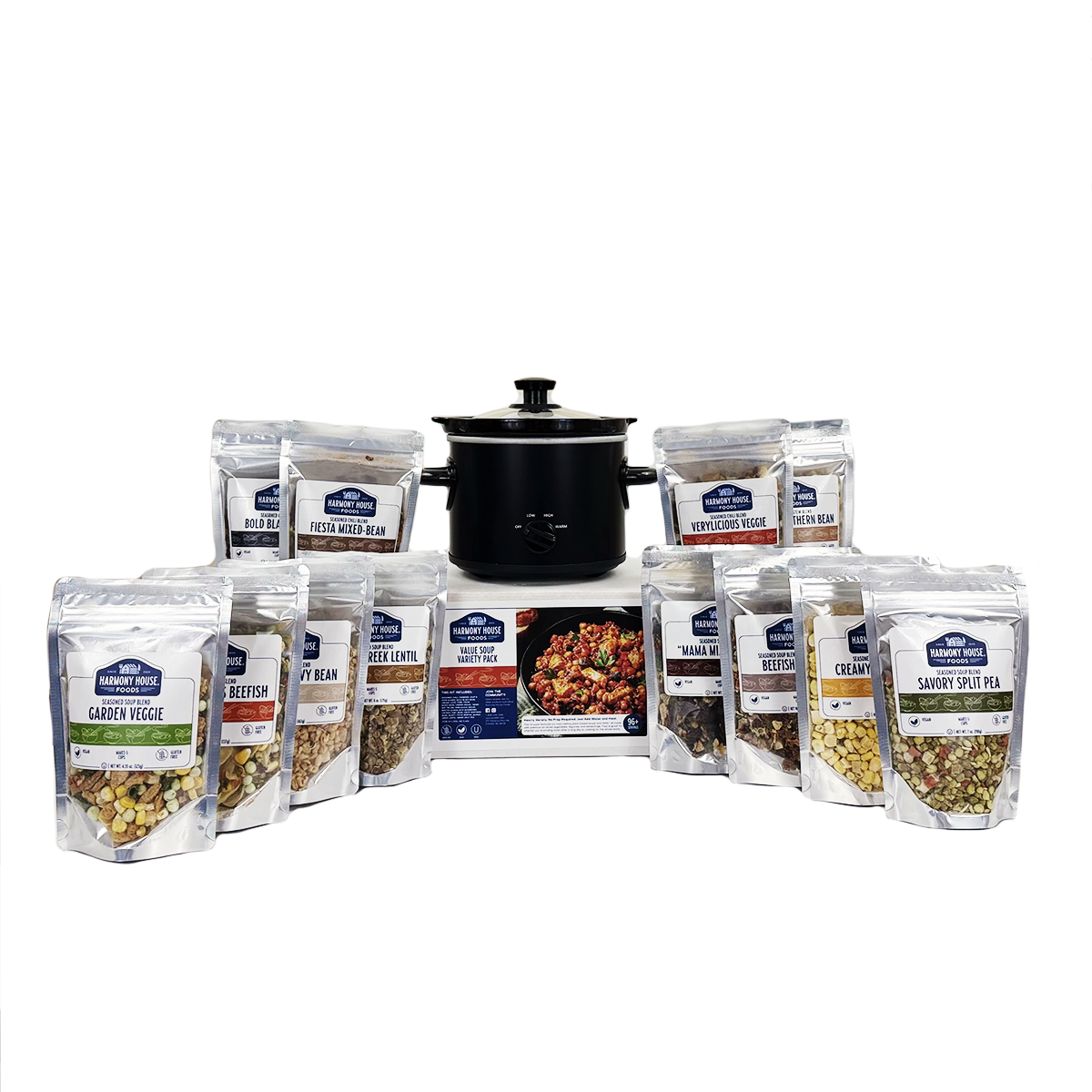 Deluxe Soup Variety Pack (12 Bags /w cooker)