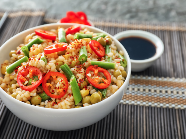 Backyard BBQ Veggie Rice Bowls
