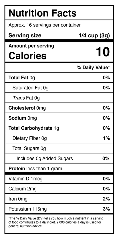 Freeze-Dried Mushroom Slices (1.5 oz.)