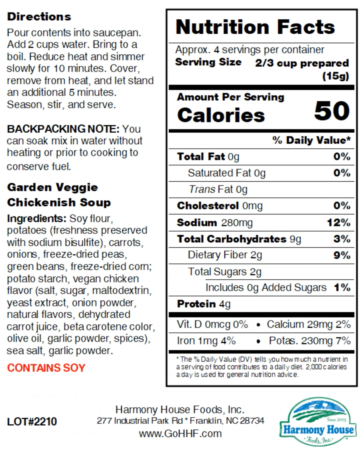 Garden Veggie Soup Blend