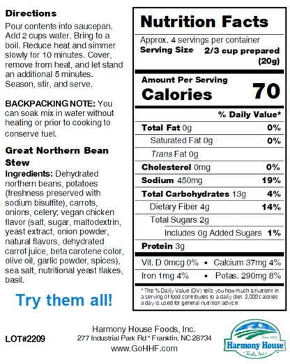 Great Northern Bean Stew Blend