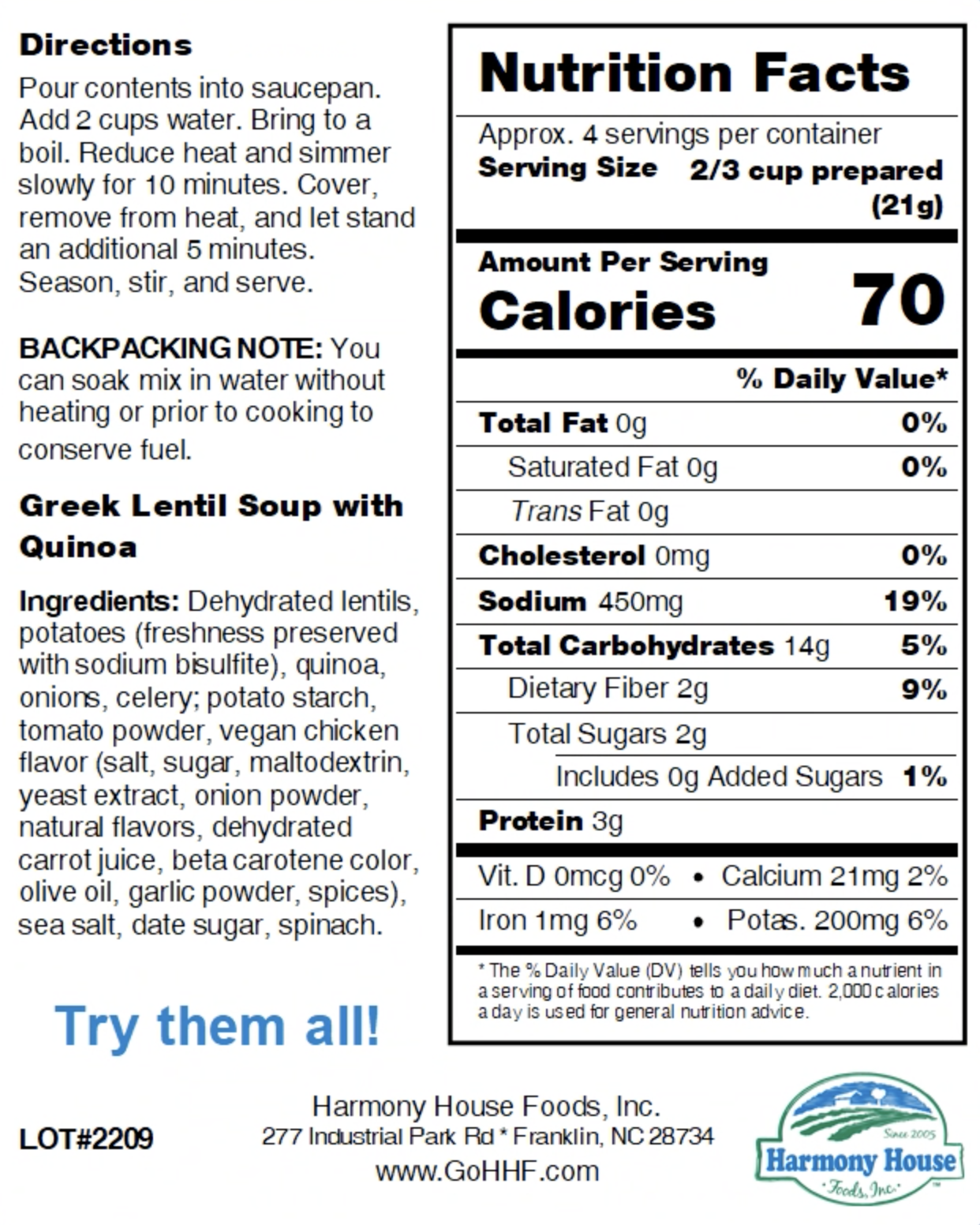 TRAIL-READY Gourmet Soup & Chili Pack (18 ct)