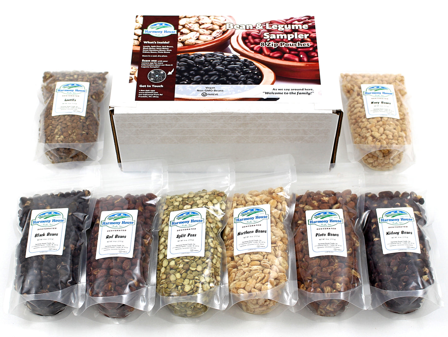 Bean & Legume Sampler (8 ZIP Pouches)