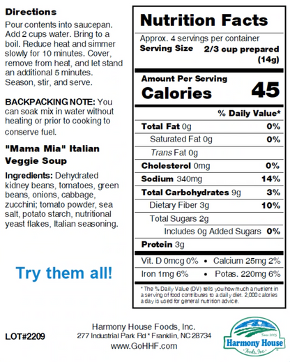 "Mama Mia" Italian Soup Blend