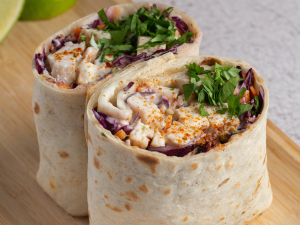 Mediterranean Bean Wraps
