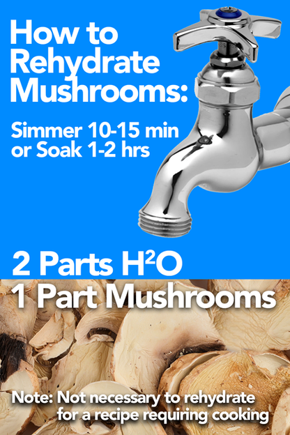 Dried Mushrooms, Sliced