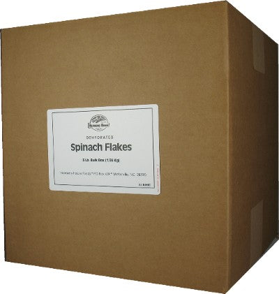 Dried Spinach, Bulk Box