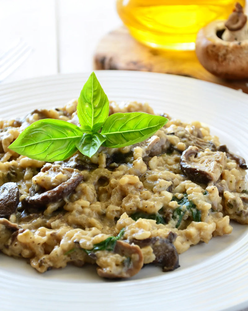 Spring Mushroom & Asparagus Risotto