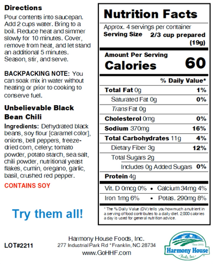 Bold Black Bean Chili Blend