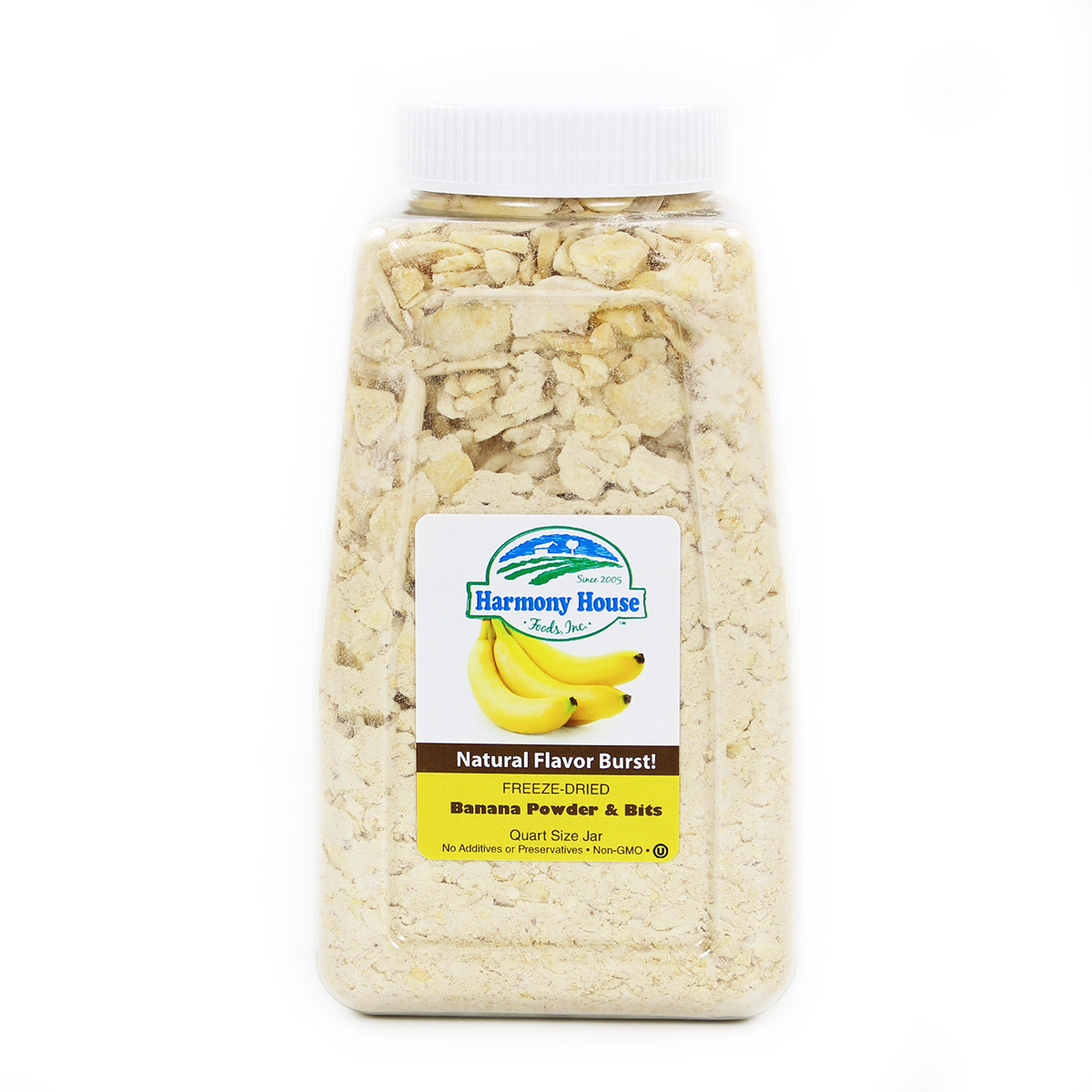 Freeze Dried Banana Powder & Bits (4 Cups)