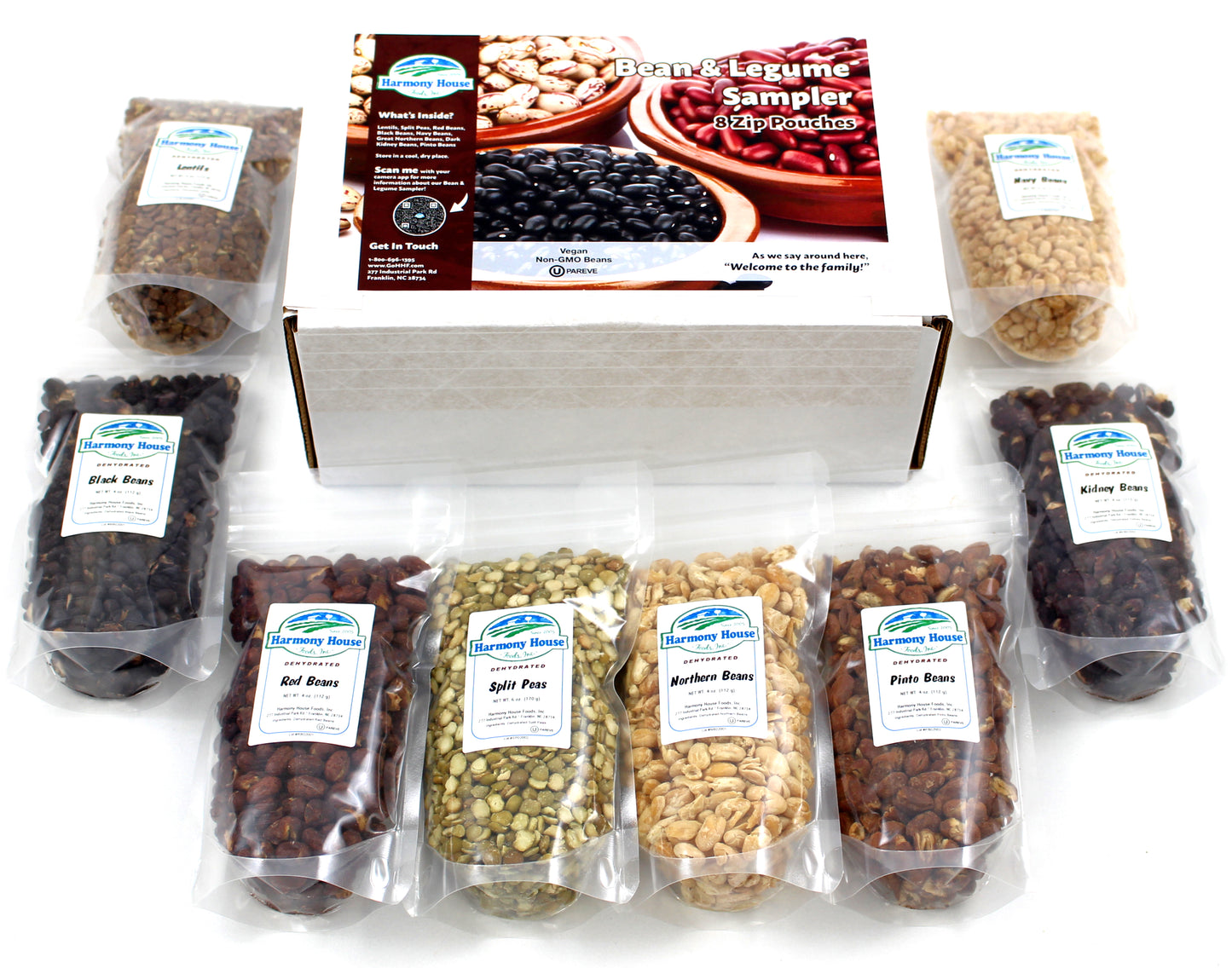 Bean & Legume Sampler (8 ZIP Pouches)