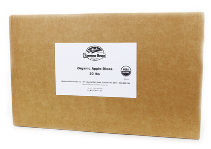 Organic Freeze-Dried Apple Dices (20 Lb. Wholesale Box)