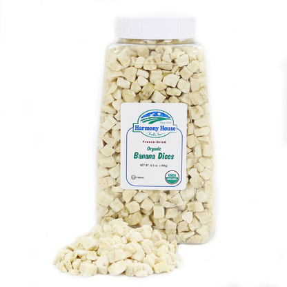 Organic Freeze-Dried Banana Dices
